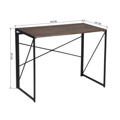 Modern Rustic Industrial Style Folding Computer Desk 0303