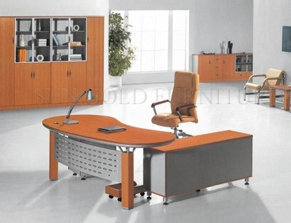 Popular Steel Leg L Shape Office Desk for Director (SZ-ODT604)