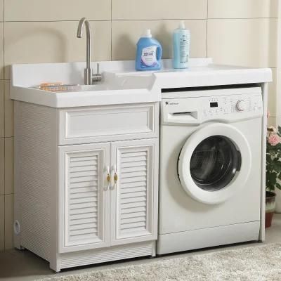 Full-Aluminium Balcony Patio Terrace Washing Machine Laundry Cabinet