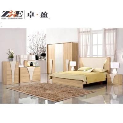 China Supplier Modern Hotel Furniture MDF Material King Size Bed Bedroom Furniture