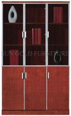 Cheap Design Wooden Book Rack Modern Office File Cabinet (SZ-FCT606)