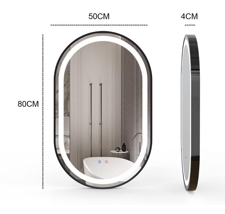 High-End Smart Glass LED Bathroom Mirror Makeup LED Mirror with Touch Sensor