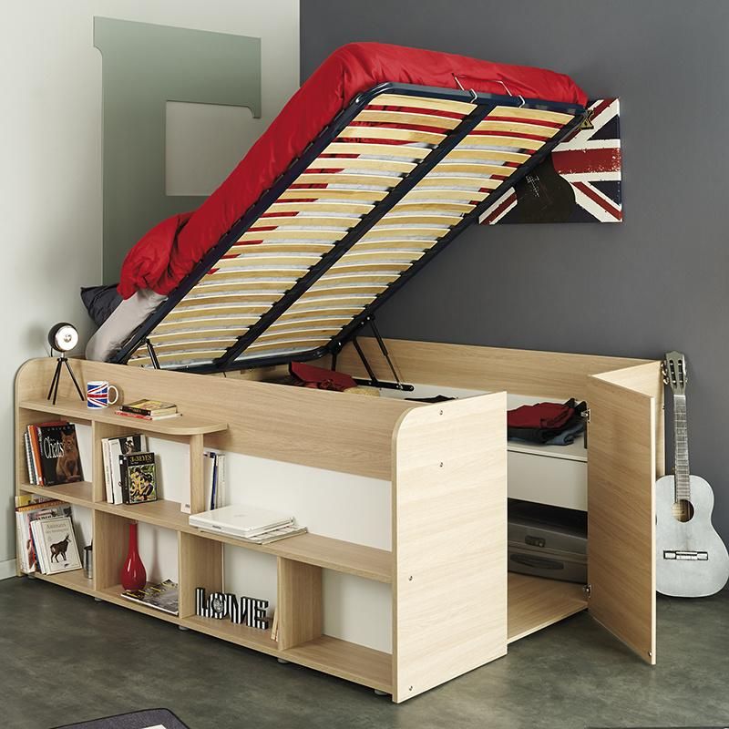 Wholesale Home Furniture Single Kids Bed Wooden Modern Kids Bedroom Furniture