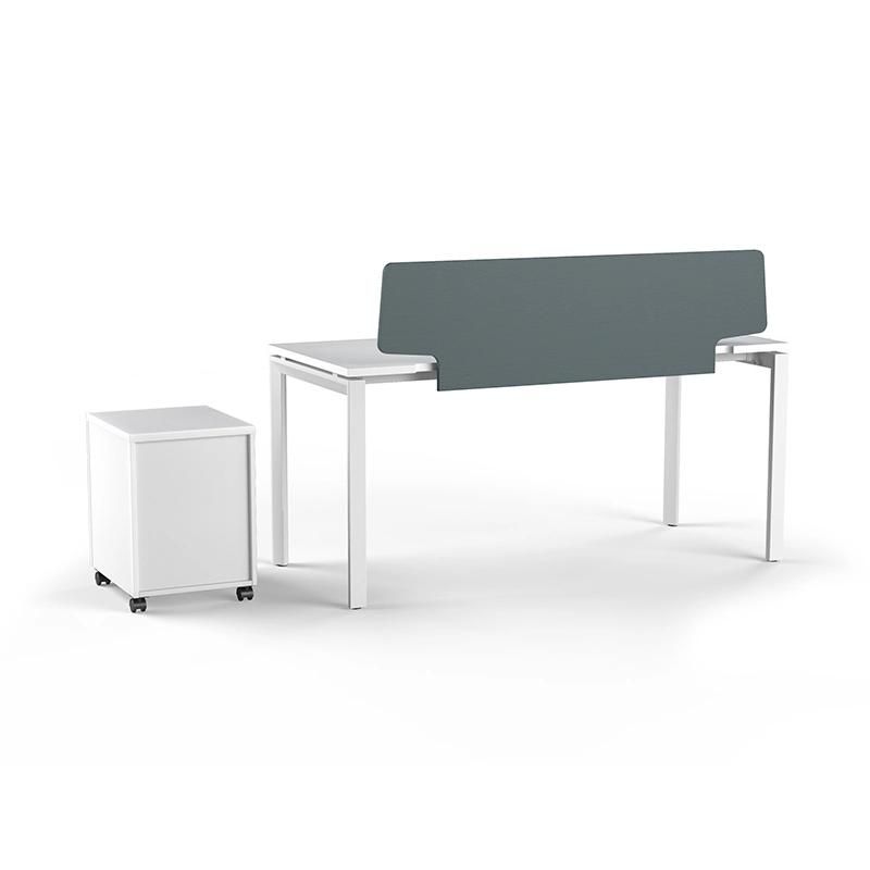 High Quality Office Furniture Modern White Single Seat Office Desk