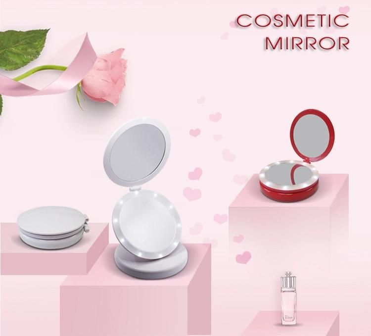 Fashion Light Makeup Cosmetic Mirrors with Light and 5X Magnifying