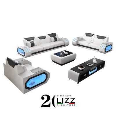 Smart Furniture for Home LED Living Room Sofa Set 3+2+1