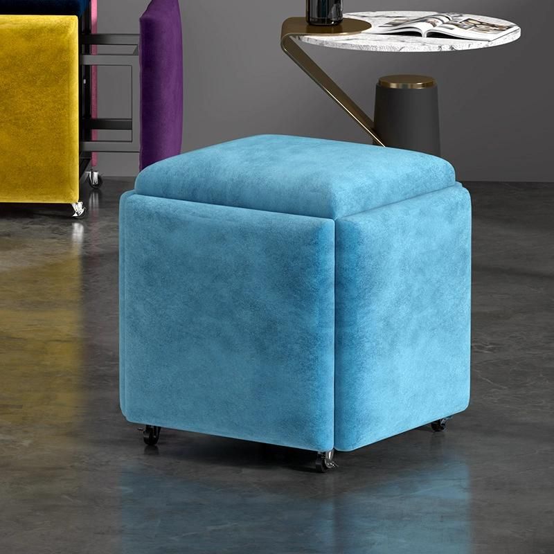 Home Living Room Furniture Stool Folding Stool White Time Living Room Magic Cube Stool Chair