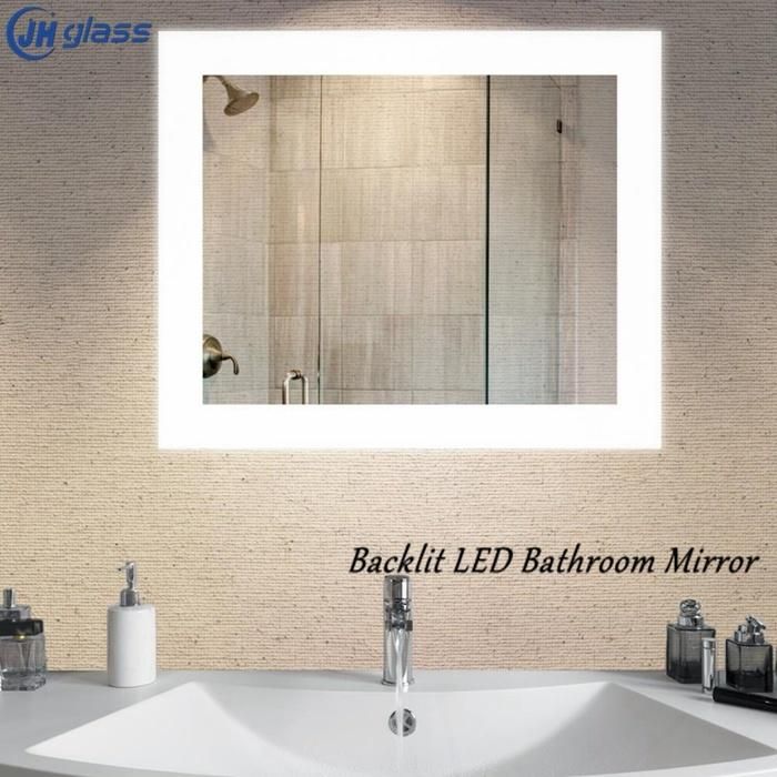 Hotel Decorative Make up Fog Free Lighted Backlit Mirror LED Bathroom Mirror