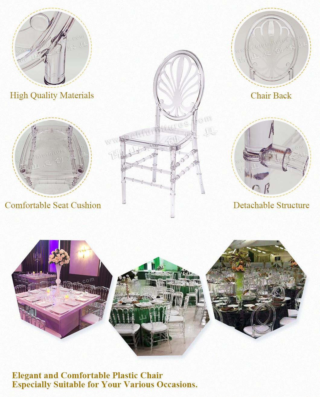 Mesh Type Backrest Disassembly and Assembly Outdoor Wedding Banquet Plastic Chair