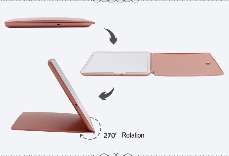 Super Slim Foldable LED Products USB Rechargeable LED Make up Mirror with Touch Sensor