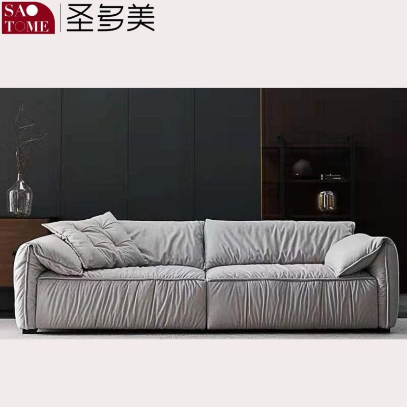 Modern Living Room Furniture Flannelette Multiplayer Sofa