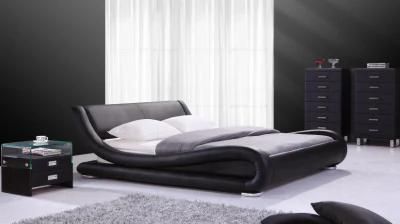 Modern Bedroom Furniture Leather Bed King Bed Wall Bed Gc1606