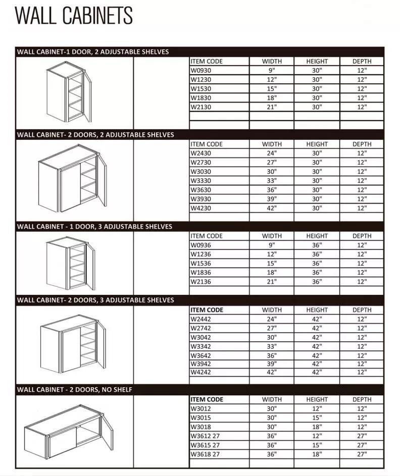 Kitchen Cabinet Storage Rack Set Assembled with Handles