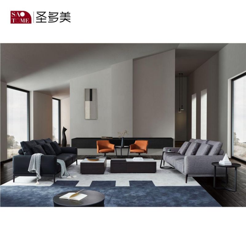 Chinese Modern Hotel Wood Home Living Room Furniture fabric Sofa