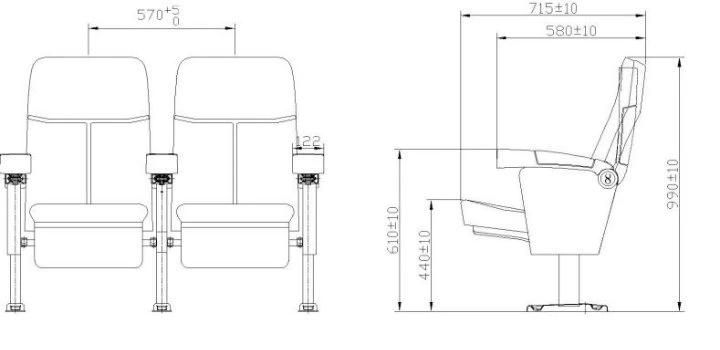 Home Cinema Home Theater Push Back 2D/3D Movie Theater Auditorium Cinema Recliner