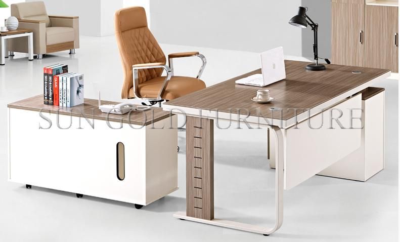 Upscale High End Black Boss Office Computer Table