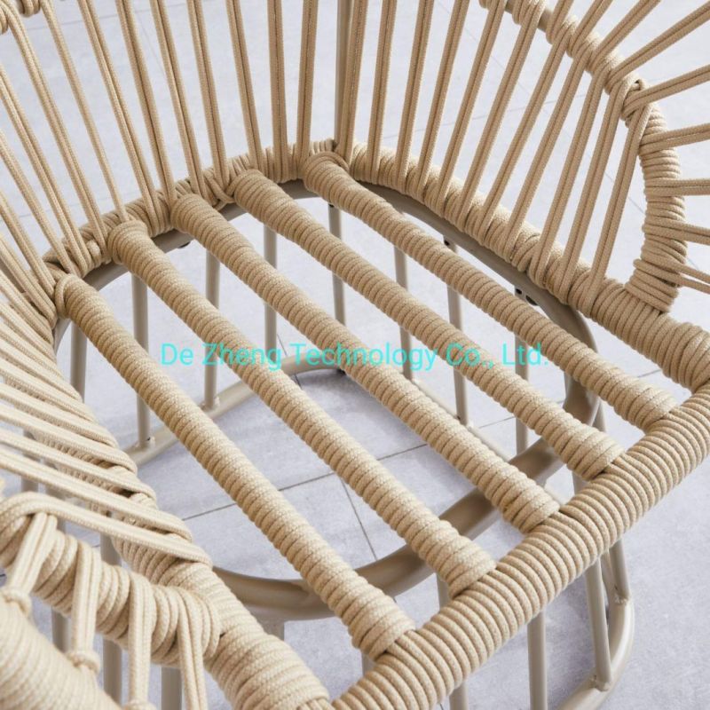 Modern Restaurant Aluminum Balcony Set Antique Rope Hotel Chair Style Restaurant Furniture