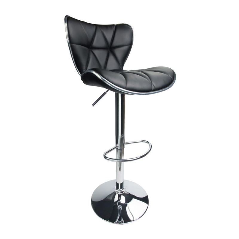 Sale Modern Stainless Steel High Counter Leather Bar Stool Bar Chair