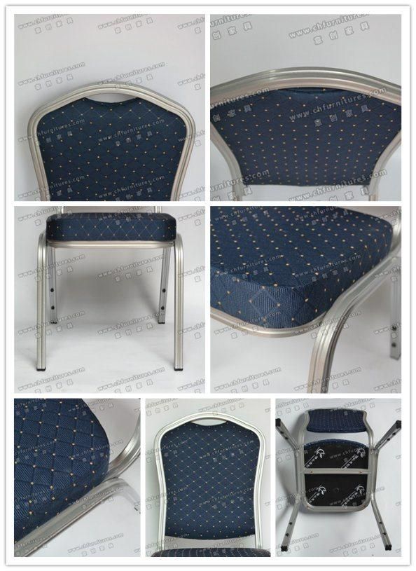 Foshan Wholesale Blue Aluminium Hotel Banquet Chair Yc-Zl07