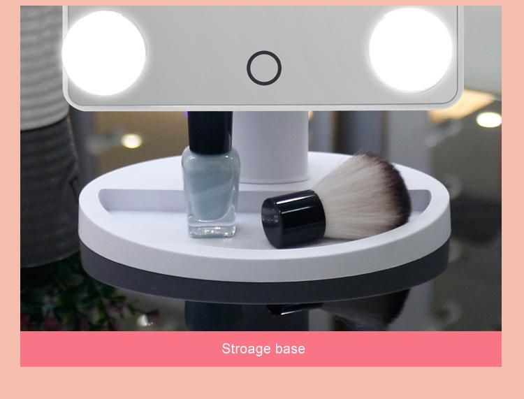 Desk 3 Color Lighting Modes Hollywood Lighted Makeup Mirror