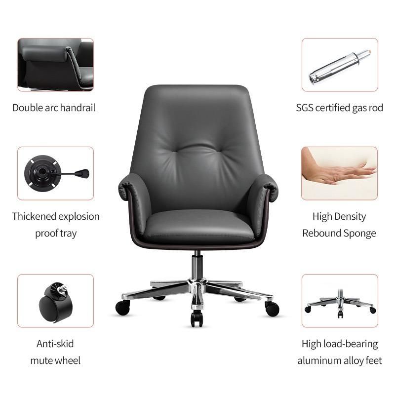 Wholesale Modern Furniture Computer Chairs Leather Adjustable Ergonomic Comfortable Executive Swivel Office Chair