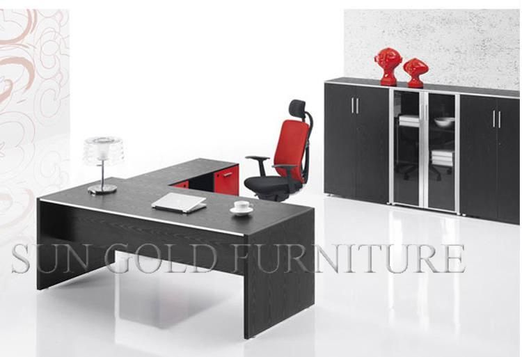 Hot Sale L Shape Executive Table Wooden Executive Desk Office Furniture (SZ-OD098)