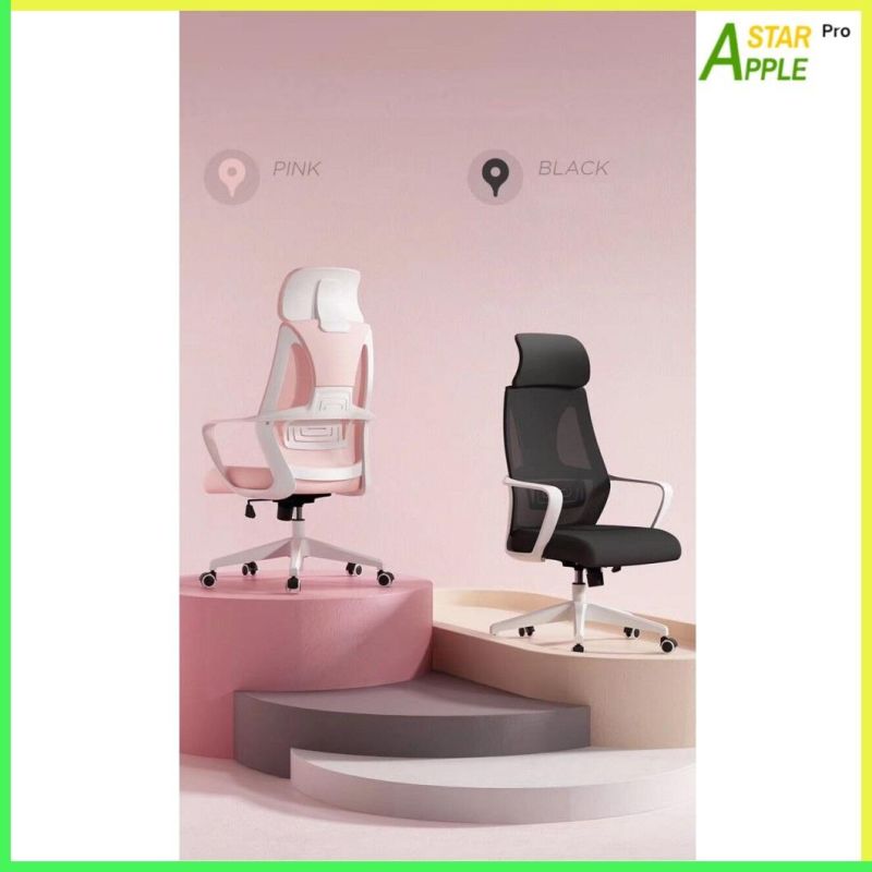 Ergonomic Design Modern Furniture Office Chair with White Nylon Armrest