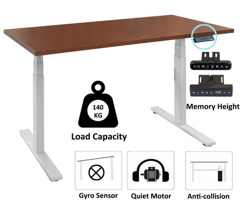 Electric Compute Height Ajustable Desk Smart Laptop Sit Standing up Desk