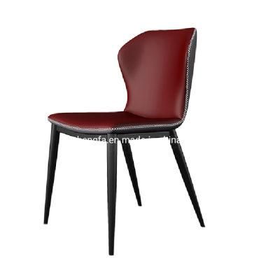 Modern Hotel Furniture Hardware Leather Fabric Metal Dining Chairs