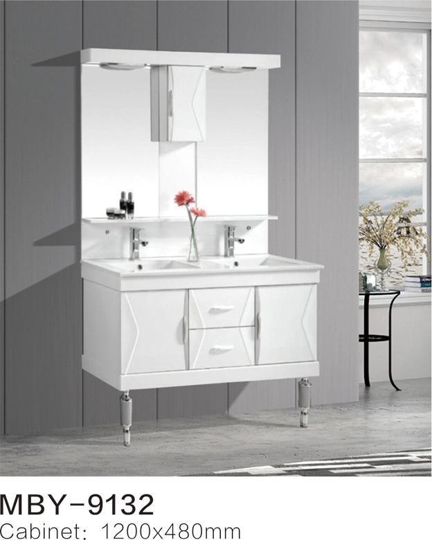 PVC Paint Free Wall Mounted Type Bath Bathroom Cabinet Vanity Iraq Models with PVC