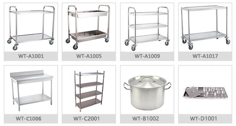 Hotel Housekeeping Knock Down Hotel Food Cleaning Cart Trolley 5 Bins