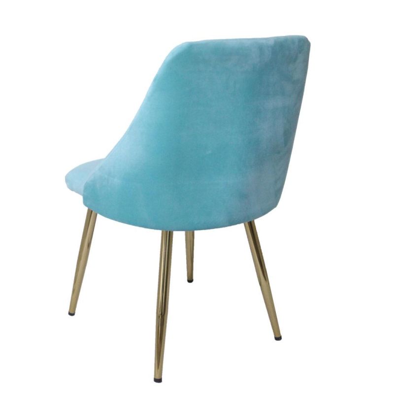 Hot Selling Modern Quality Leisure Fabric Restaurant Dining Chair with Metal Leg