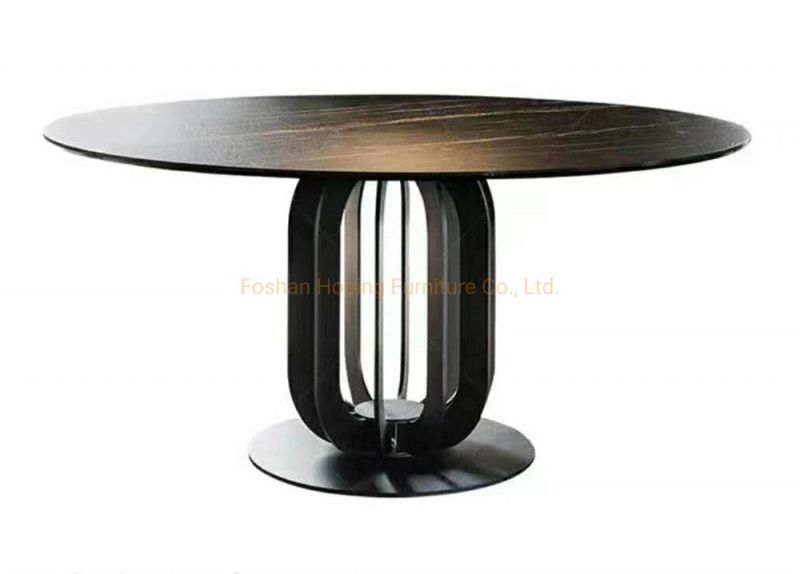 Hot Sale Hotel Furniture Modern European Dining Table Chair Set Restaurant Marble Table