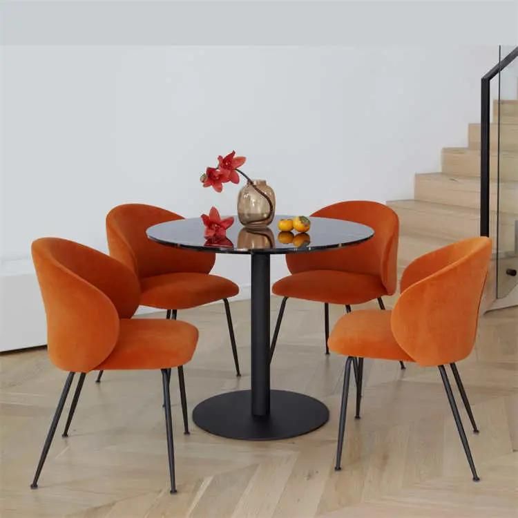 Luxury Nordic Modern Design Square Rectangle Expandable Marble Dining Table Sets 4 Seater 6 Chairs Dining Room Sets Furniture