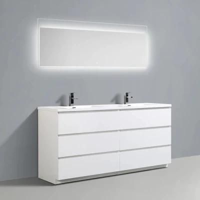 PA Luxury Modern Modular High End Waterproof Custom White Bathroom Vanity Cabinet