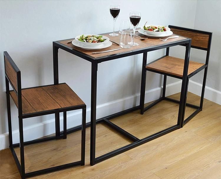 Fashionable Design Space Saving Wood Table Set Home Furniture