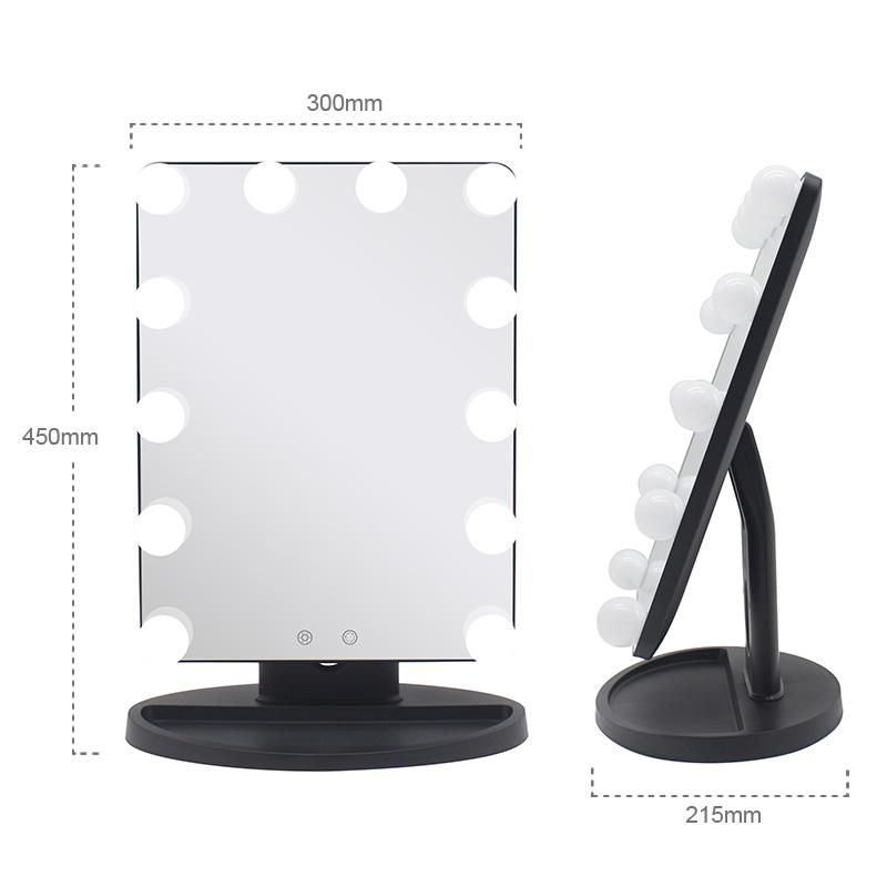 Home Makeup Touch Sensor Switch Cosmetic Make up Light LED Mirror