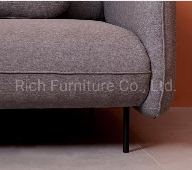 Fashion Fabric Home Furniture for Living Room 2 Seater Loveseat Sofa