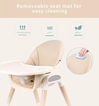 2022 Wooden Chair B2b/B2c Baby Wooden Feeding Table Child Baby Safety High Quality Chair Seat Baby Sitter