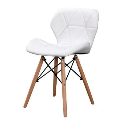 Modern White Black PU Leather Chaise Lounge Dining Chairs for Sale