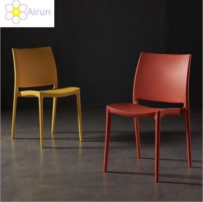 Wholesale Modern Special Home Furniture Stackable PP Dining Plastic Chairs Cheap Price Restaurant Coffee Chair