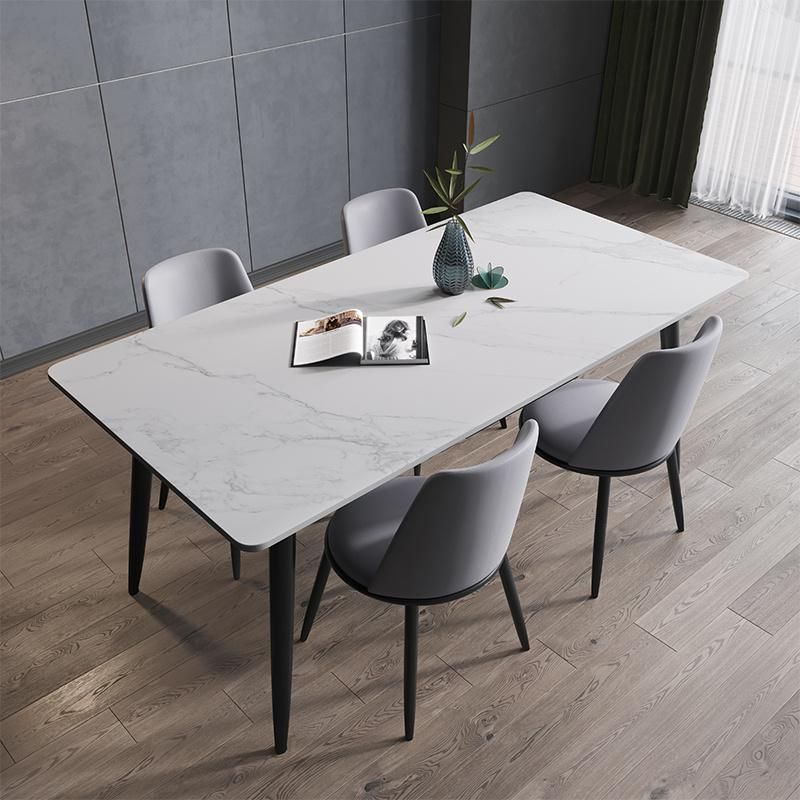 Modern Home Dining Furniture New Design Metal Restaurant Table Dining Set