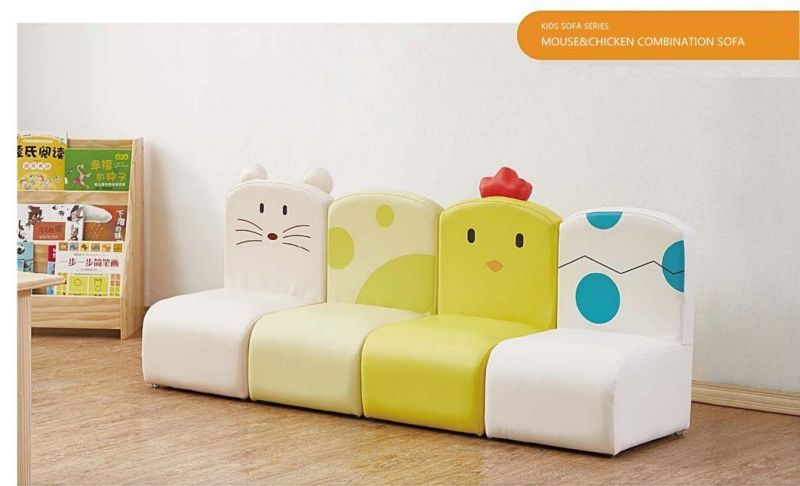 Latest Creative Soft Seat Sofa, Cartoon Kids Sofa, Kindergarten Sofa, Baby Soft Playing Sofa, Preschool Classroom Sofa, Children Home Furniture Sofa