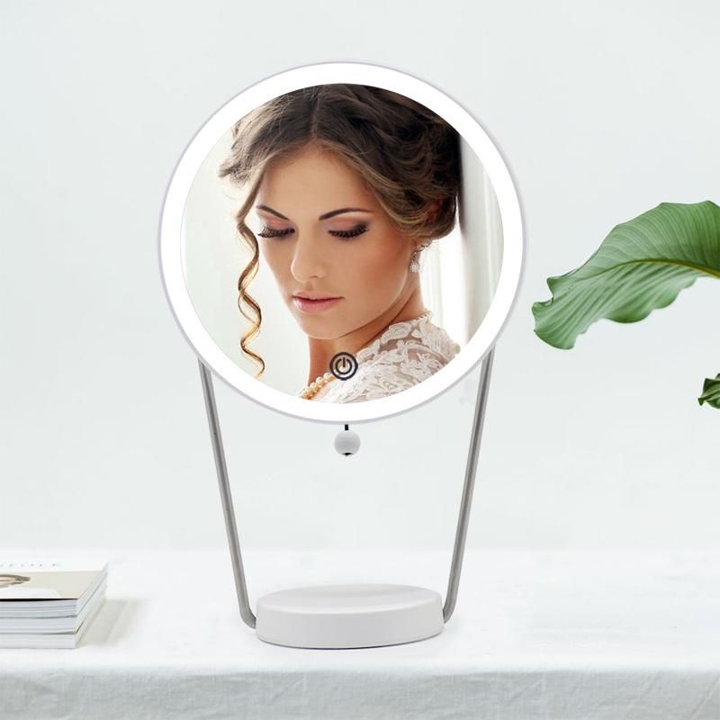 Adjustable Night Lamp Table Makeup Mirror with Light