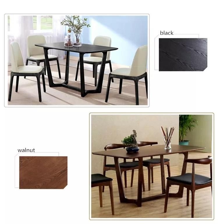 Nordic Wooden Restaurant Furniture Round Shape Dining Table Made in China