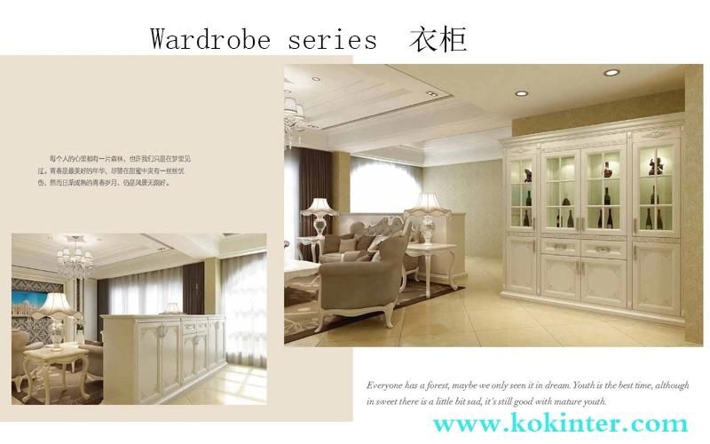 MDF/MFC/Plywood Particle Board Wardrobe Series of Kok003