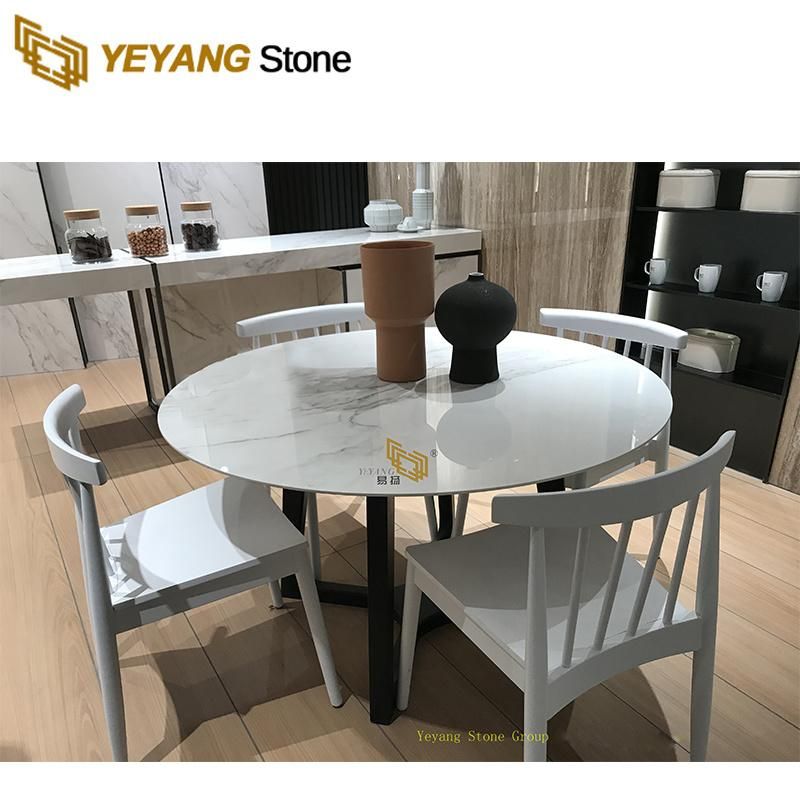 Granite/Marble Countertop/Table/Round Dining/Table White/Black/Grey Hotel/Project Customed Marble Design