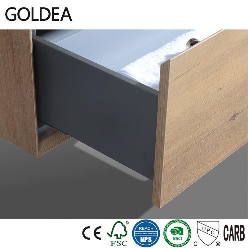 Modern Floor Mounted Goldea Hangzhou Basin Cabinet Wooden Bathroom with Good Service