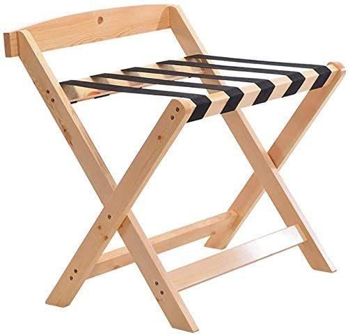 Solid Wood Hotel Luggage Rack Home Folding Luggage Storage Rack