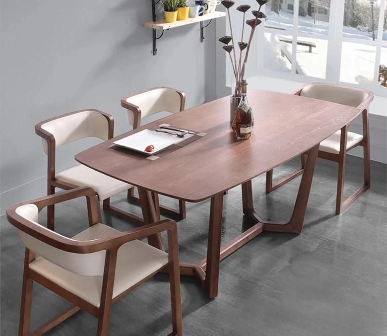 Hot Selling 6-Seater Solid Wood Dining Table /Home Furniture